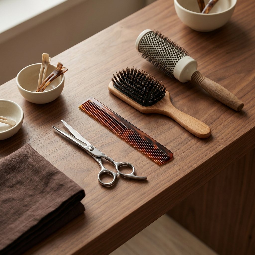 Gereedschap van de kapper bij Kapsalon 't Hof